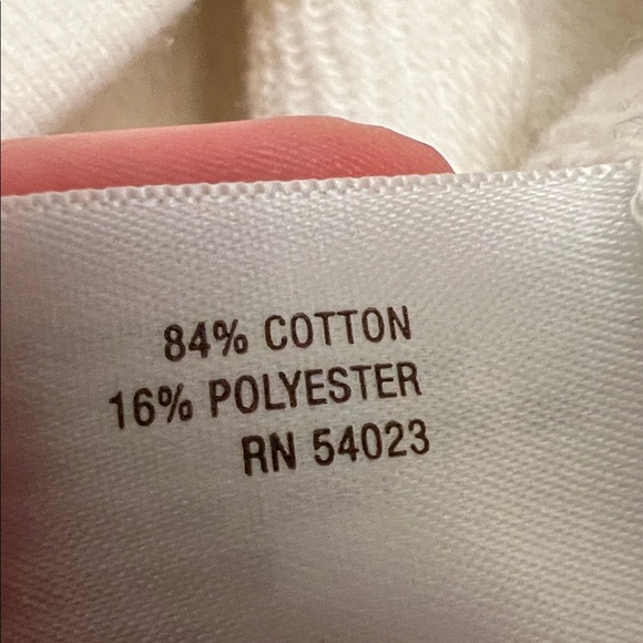 Old Navy Off-White Hoodie with Navy Print - Picture 6 of 7